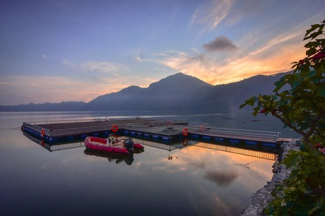 Panorama danau Batur Bali