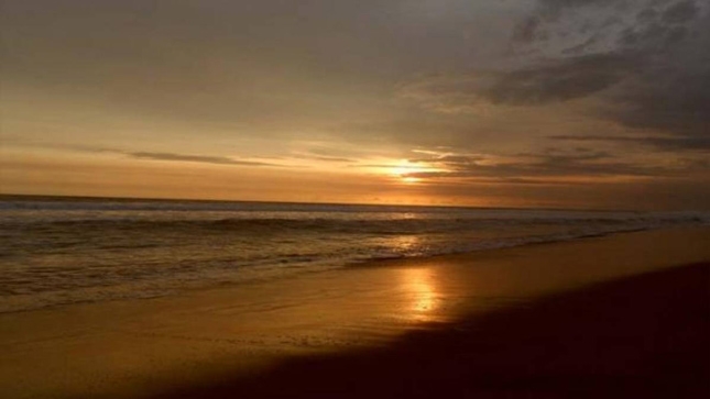 Sunset di pantai Bocor Kebumen